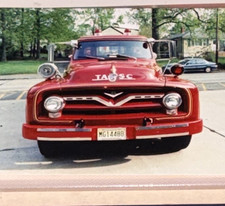 TASC Lawrence Harbor NJ 1953 Ford Fire Truck Photo - 4”x6” Firefighting Rescue picture
