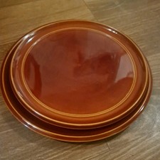 2 Vtg Japanese Hida Shunkei-Nuri Lacquerware Obon Round Trays Graduated Pair picture