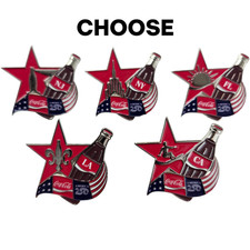 Coca Cola Bottle Pin America 250 Collectible Enamel Pin (Choose State) picture