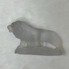 Frosted Glass Lion Figurine picture