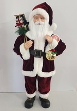 Merry Brite 34in Santa Figure w/Present Sack & Ornament In Hand  - 2025 - New picture