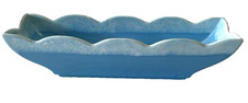 Mid Century Planter Scalloped Edge Hull 74 Fantasy Window Box Blue picture