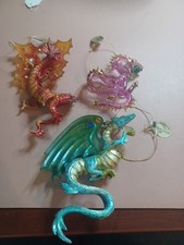Aston Drake Gallery Dragon Ornaments Set of 3  All With Tags picture