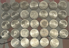 1969 Shell's State of the Union Coin game aluminum tokens 33 different states picture