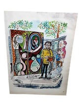 1963 Don Madden Playboy Cartoon Abstract Street Photo Gag Print Clipping picture