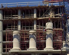 Washington DC Market Square Construction 1980s Pennsylvania Avenue Columns picture