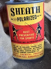 Rare Vintage Sheath Rust Preventative For Sports Oil Can 3oz Oiler Empty picture
