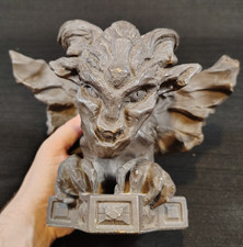 Vintage, Tomak, Winged Hyena, Gargoyle, Halloween, Decor, Gothic, Art Figurine.. picture