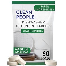 The Clean People Dishwasher Tablets - Cuts Grease & 60 Count (Pack of 1) picture