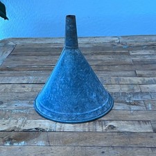 Vintage Galvanized Steel Funnel 10