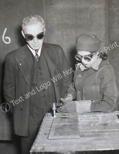 1942 Young Woman Learning Welding, Connecticut Vintage Old Photo Reprint picture