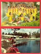 WEEKI WACHEE Florida, Mermaid Capital of the World. 2 postcards 1960s picture
