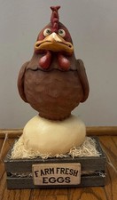 Original Chicken Lips David H. Everett Hand-Crafted Figurine OOAK ‘Fresh Eggs’ picture