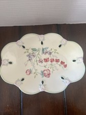 LENOX SPRING BOUQUET Jewelry/Trinket Dish Vintage 6.5”W x 9”L picture