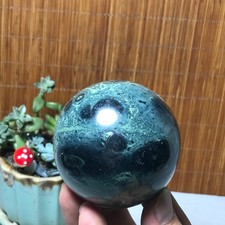 66mm NATURAL Green Kambaba jasper sphere ball quartz Crystal Healing 430g A6019 picture