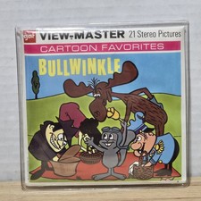 The BULLWINKLE Show GAF View-Master 3-Reel Packet Vtg 1962 NOS New Sealed picture