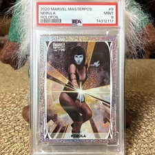 Upper Deck 2020 Marvel Masterpieces Nebula Holofoil #9 /20 PSA 9 picture