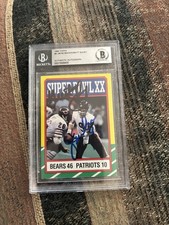 CHICAGO BEARS 1986 SUPERBOWL CARD AUTOGRAPHED BY JIM McMahon/ Matt SUHEY picture