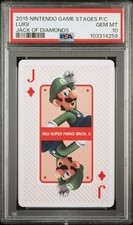 2015 Nintendo Mario Game Stage Playing Poker Card Luigi Jack Diamond PSA 10 POP3 picture