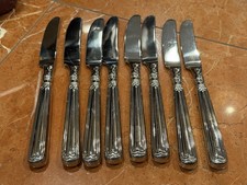 ZWILLING JA HENCKELS 18/10 SS VINTAGE 1876 SILVERWARE DINNER KNIVES LOT 8 EUC picture