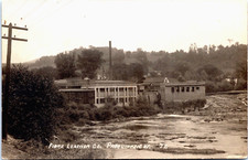 RPPC 1909  Fibre Leather Co. Passumpsic VT. River , Eastern Illustrating Co ME. picture
