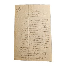 1817 French Political Letter to Baron Manuel – Germany & Finance picture