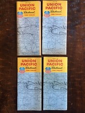 Union Pacific - Time Table - 1964, 1966, 1967, 1969.  LOT OF 4 picture
