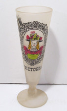 VICTORIA Gay Fad Hazel Atlas Frosted Stem Pedestal 8.5