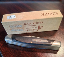 Buck Model 301 Stockman 3 Blade Pocket Knife Pre-1986 Unused in Original Box picture