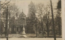 CEN Big Rapids MI Circa 1930s RPPC Mecosta Court House Civil War GAR Memorial 1 picture