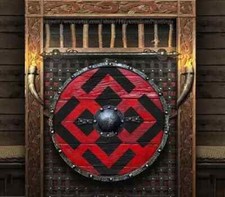 Viking's Harald Sigurdsson of Norway Authentic Battleworn Replica Wooden Shiled picture