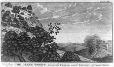 Photo:Canaan Salisbury Connecticut 1789 View from Green Woods Engraving picture