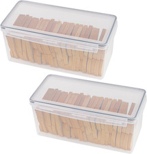 2 Pack Bread Box, Plastic Bread Container, Large Sandwich Holder, Bread picture