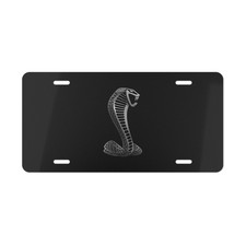Shelby Cobra Snake Logo License Plate - Fits Ford Mustang GT500 GT350 picture