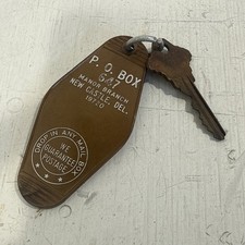 Vintage Ramada Inn Manor Branch Hotel Motel Room #276 Key & Fob New Castle Del. picture