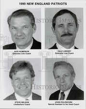 1990 Press Photo New England Patriots Football Coach Headshots - srs00321 picture