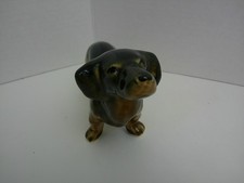 Vintage Ceramic Dachshund Dog Figurine Back Tan Short Hair 7