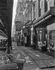 New York City street scene - Allen Street no 55-57 Manhattan Under- Old Photo picture