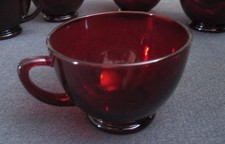 1 Vintage Anchor Hocking Royal Ruby Red Cup 2¼