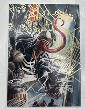 2017 Fleer Ultra Spider-Man Venom #100 Marvel Gold Web Autograph 27/49 Ruiz picture