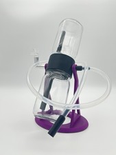 360 Rotating Gravity Bong/Hookah Water Pipe. Metallic Purple/Black Edition picture
