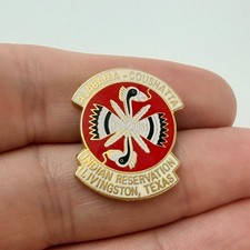 Alabama Coushatta Indian Reservation Lapel Pin Livingston Texas picture