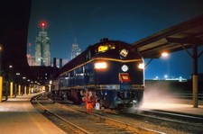 WABASH RAILROAD E-8A PASSENGER TRAIN 8x12 GLOSSY PHOTO PRINT picture