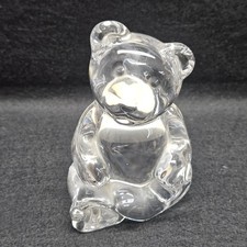 Princess House Crystal Teddy Bear Figurine 3 1/2