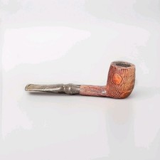 Vintage Rusticated Briar Tobacco Pipe Tree Knot Style Estate Unmarked  picture