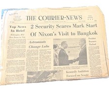 Vintage May 25, 1969 Plainfield Courier-News “Astronauts Change Labs” Apollo 11 picture