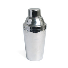 Mid-Century Silver Metal Cocktail Shaker Three Piece Celtic Made In England picture
