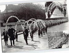Postcard Father Flanagan's Boys' Home Parade in 1921 Omaha Nebraska USA picture