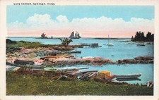 ME Newagen Maine Cape Harbor 1915 Postcard AH/29 picture