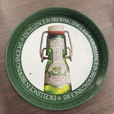 Vintage Grolsch Premium Lager Beer Tin Serving Tray Dish Holland Brewery picture